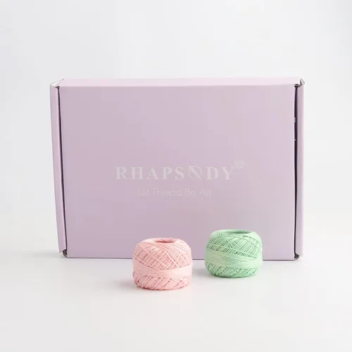 Miniatura 9 de Rhapsody Hilo de algodón perla tamaño 8 hilo de ganchillo Perle 12 bolas Set tejido a mano, bordado, sashiko, punto de cruz, costura, aguja
