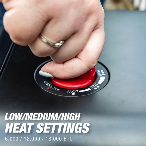 Miniatura 6 de Mr. Heater MH18CH Calefactor Radiante de Gabinete LP, Negro