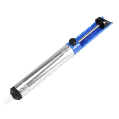 uxcell Cuerpo de aluminio de la herramienta del removedor del hierro de la ventosa de la soldadura de la bomba de desoldadura