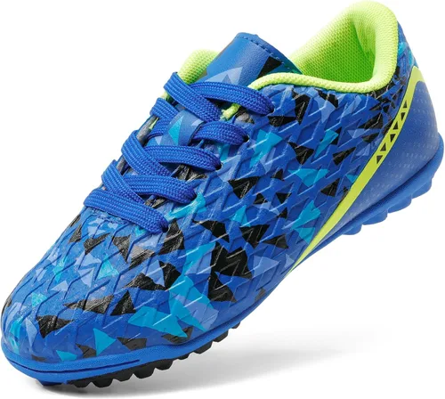 DREAM PAIRS Zapatos de fútbol de césped para niños y niñas con cordones (niños pequeñosniños grandes)