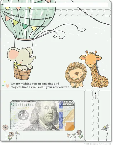 Miniatura 62 de Tarjeta de boda, con dos aperturas de tira para desgarrar, con ventana de plástico transparente que deja ver dinero, cheques o tarjetas de regalo