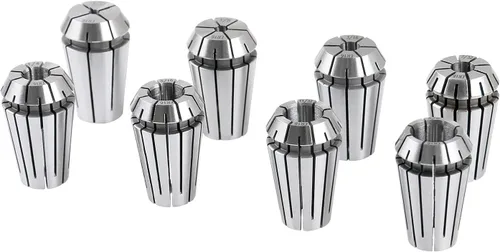 Miniatura 6 de Accusize Industrial Tools R8 Shank Plus 8 Pcs Sistema de Collet Er16, 3/32" - 3/8", 1 Llave en una Caja Ajustada, 0223-0944