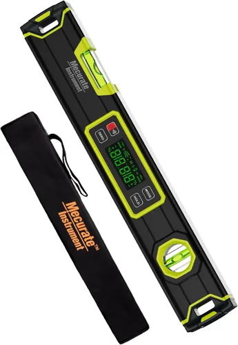 Miniatura 7 de Mecurate Nivel Digital de 10 Pulgadas, Herramienta de Nivel de Torpedo Profesional de Precisión Inteligente, Pantalla LCD Brillante, Alertas