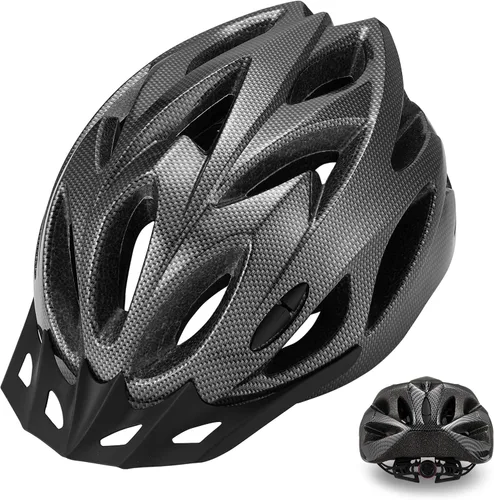 Zacro Adult Bike Helmet, Lightweight Bicycle Helmet with Removable Pads and Visor, CPSC Certified Safety Helmet for Men Women, Mountain Road Cycling