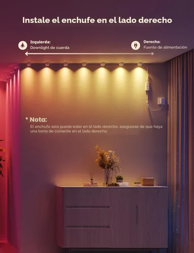 Miniatura 6 de Govee RGBIC - Tira de luces LED inteligentes que funciona con Alexa, lámpara de pared de interior que cambia de color, para fiestas, sincronización