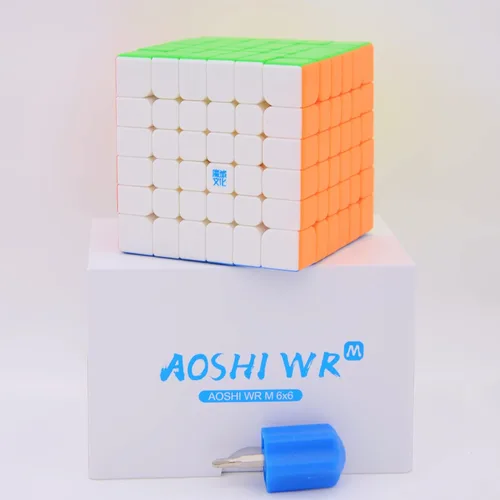 Miniatura 3 de Bukefuno MoYu Aoshi V4 Doble pista magnética 6x6 velocidad Cubo mágico Aoshi WRM V4 6x6x6 doble pista 160 imanes Magic Sticker Puzzle Cube