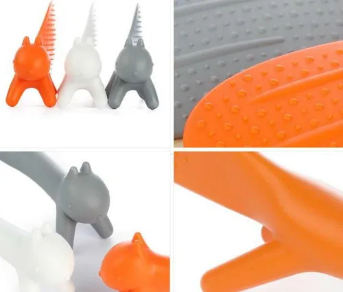 Miniatura 3 de AKOAK 3 piezas creativas herramientas de cocina para el hogar, encantadora cuchara de pie con forma de ardilla, cuchara de arroz antiadherente