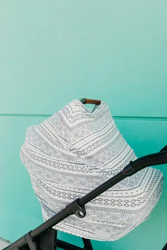 Miniatura 118 de Copper Pearl Funda multiusos: fundas de asiento de automóvil, funda de lactancia y funda de cochecito para el sol, tela elástica, uso para todas