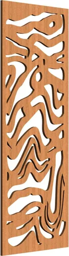 Miniatura 70 de 9 3/8"W x 24 3/8"H x 1/4"T Northfield Decorativos Paneles de Pared de Madera Calado, Abedul