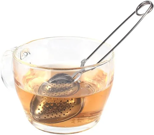 Miniatura 6 de Colador de té, filtro infusor de acero inoxidable en forma de bola, filtro para tés de hojas sueltas, pellizcador de gotas de agua