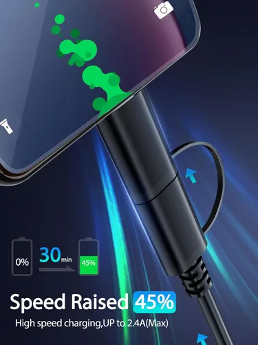Miniatura 2 de Cargador rápido para tableta Amazon Fire, cable micro USB C de carga para Kindle Paperwhite, Fire HD 10 8 7 Plus, Max 11, Kids Pro, Edition Voyage