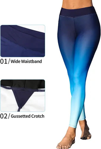 Miniatura 73 de ATTRACO Pantalones de natación de talle alto - Leggings de natación para mujer