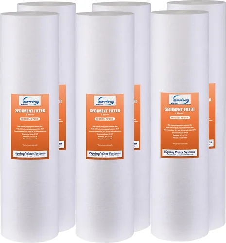 Miniatura 13 de iSpring FCRC25B - Cartucho de repuesto de filtro de agua de alta capacidad de 20 x 4.5 pulgadas, reductor de plomo, blanco, 1 unidad (paquete de 1)