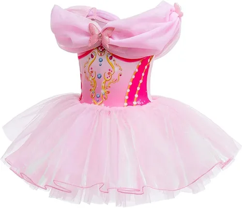 Miniatura 2 de MYRISAM - Maillots de princesa para niñas, tutú de ballet, vestido de bailarina con falda, para cumpleaños, fiesta elegante, disfraces de Halloween