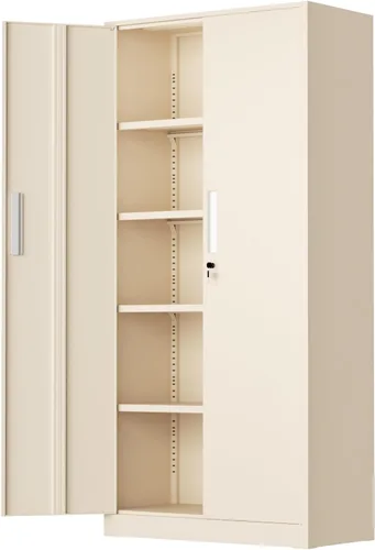 Miniatura 15 de INTERGREAT 67" Tall Bathroom Cabinet, Storage Cabinet with 2 Doors & 1 Drawer, Bathroom Storage Cabinets with Adjustable Shelves, for Living Room