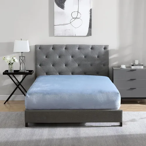 Miniatura 12 de Cathay Home Sábana Bajera de Felpa Suave Twin - Felpa Ultra Suave y Gruesa - Calidez Acogedora para Todas las Estaciones - Sábana Bajera con Negro