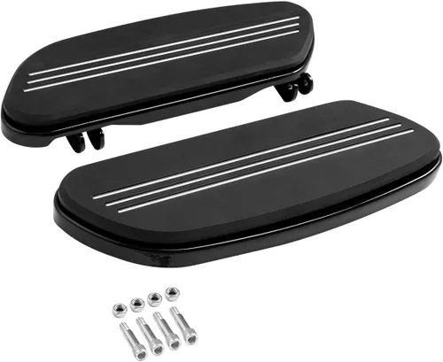 Miniatura 9 de XFMT Tabla de suelo delantero + estribo del pasajero trasero + estriberas de carretera en ángulo largo para Harley Streamliner Style Touring CVO