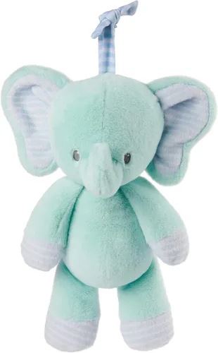 Miniatura 10 de GUND Baby Safari Friends Collection - Elefante de peluche con campanilla, juguete sensorial para bebés y recién nacidos, color verde azulado, 7
