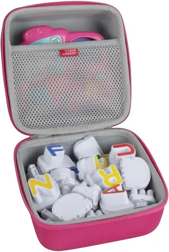 Hermitshell Estuche rígido de viaje EVA para Leapfrog Nevera Phonics Juego de letras magnéticas (rosa)
