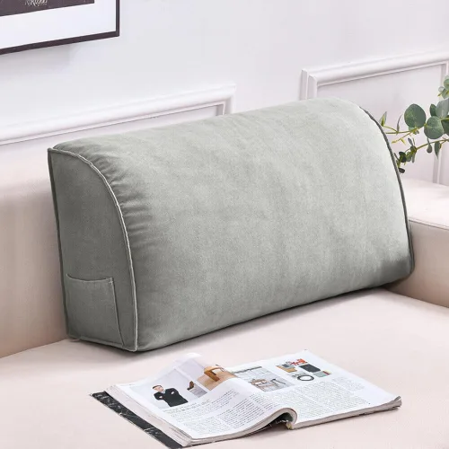 Miniatura 12 de Almohada decorativa para sofá, cojín de respaldo con funda de almohada extraíble para sala de estar, cabecero, almohada de lectura para cama, Aqua