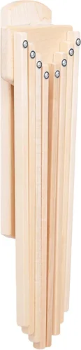 Miniatura 7 de Pennsylvania Woodworks Estante de secado de ropa montado en la pared, resistente, plegable, para secar la ropa, estante plegable de madera maciza