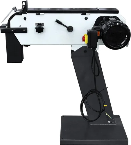 Miniatura 4 de KAKA INDUSTRIAL Amoladora de banda de 3 pulgadas x 79 pulgadas Motor 4HP 220V, cabeza ajustable, base de hierro fundido Amoladora de banda