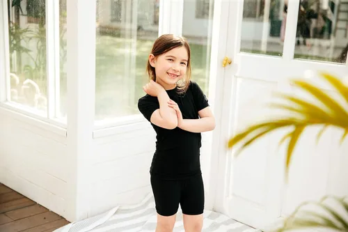 Miniatura 2 de VAENAIT BABY Pijamas de pijama para niños, conjunto de 2 piezas de pijama de viscosa de verano suave y fresco