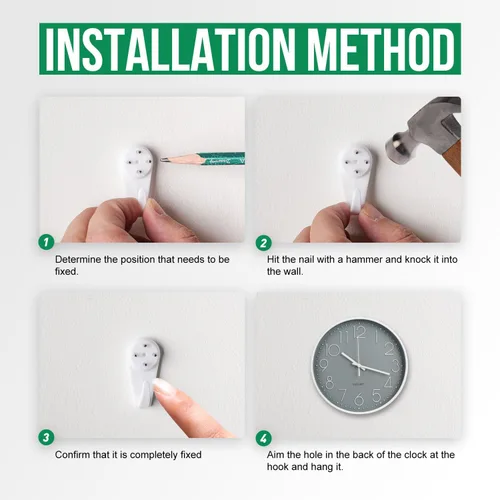 Miniatura 9 de Reloj de pared de 10 pulgadas, silencioso, sin tictac, moderno, estilo simple, redondo, decorativo, con esfera estereoscópica de cuarzo, para el Gris