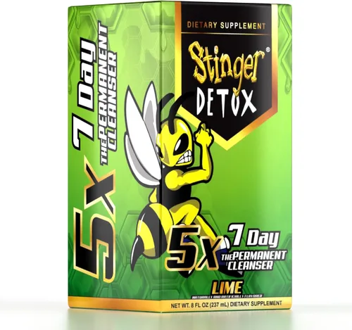 Miniatura 3 de Stinger Detox 5X 7-Día Fuerza Extra Permanente Bebida – Sabor Lima – 8 FL OZ