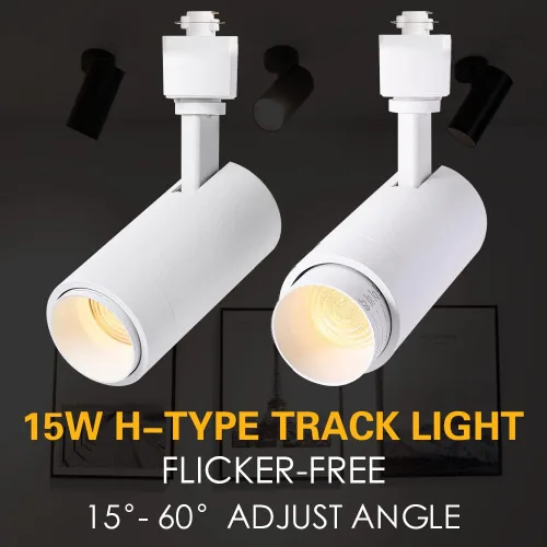 Miniatura 2 de Cabezales de iluminación LED H de 15 W, cabezal de luz de pista de enfoque para obras de arte de acento, luz de pista lineal tipo H -4000 K luz