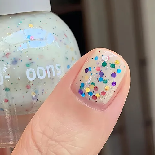 Miniatura 12 de Esmalte de uñas a base de agua Aurora verde brillante, esmalte de uñas con efecto cromado iridiscente, esmalte de uñas no tóxico para mujeres