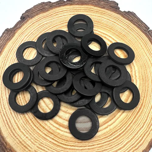 Miniatura 3 de Arandela plana de acero M8, arandela plana con acabado de óxido negro