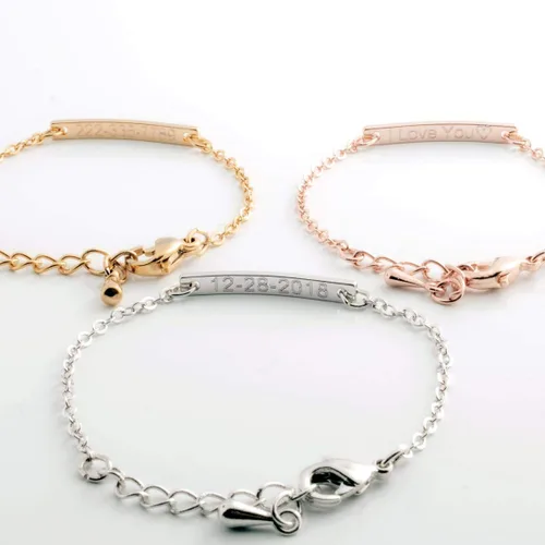 Miniatura 6 de Personalized Baby Name Bracelet Jewelry Gift Custom Baby Bracelets for Infant Girls & Boys, Ideal Christmas Gift for Kids, Elegant Baby Bracelets
