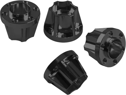 Miniatura 6 de Metal RC Cubo Hexagonal de Rueda de 12 mm Extensión Combinador Compatible con Llanta de 1.9/2.2 pulgadas Axial SCX10 Traxxas TRX4 D90 1/10 RC Negro