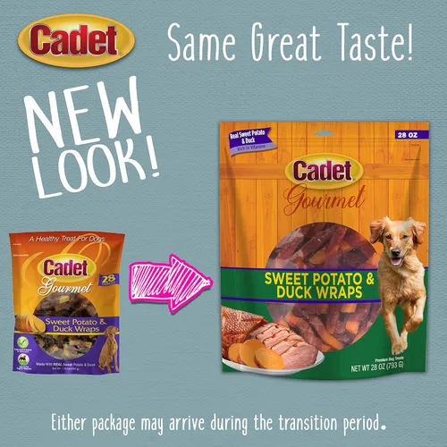 Miniatura 7 de Cadet Envolturas Gourmet de Batata y Pollo Masticables de Ingredientes Limitados para Perros, Golosinas de Entrenamiento Saludables y Naturales