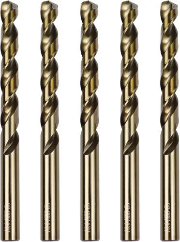 Miniatura 8 de Broca de cobalto de 1/8 pulgadas M35 HSS Brocas helicoidales Jobber Longitud Broca de acero para metal duro y acero inoxidable, paquete de 10
