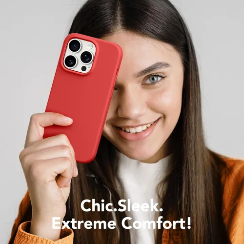 Miniatura 450 de GONEZ Funda de silicona para iPhone 15 Pro Max, compatible con Magsafe, protector de cámara + protector de pantalla, forro de microfibra suave