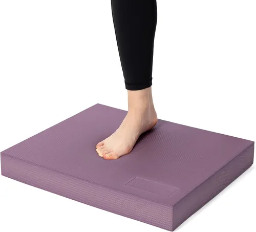 StrongTek Almohadilla de equilibrio de espuma extra ancha para terapia física, 19 x 15.8 x 2.4 pulgadas, almohadilla de espuma TPE de alta densidad