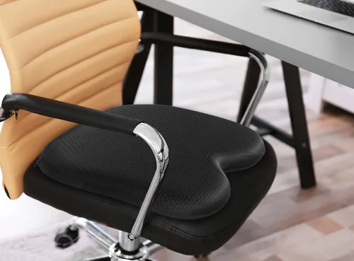 Miniatura 5 de Type S - Cojín de asiento de gel cómodo, paquete de 2, cojín de asiento de espuma viscoelástica mejorada para silla de oficina, asiento
