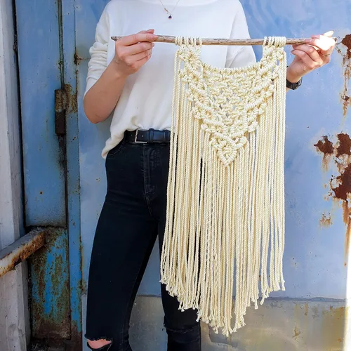 Miniatura 5 de Bobbiny Cordón de macramé regular de 0.118 in y 3 capas (aguamarina), 108yds/330 pies (100% algodón reciclado)