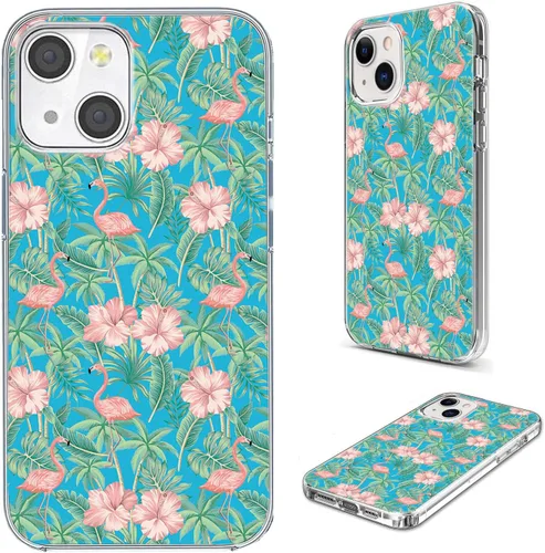 Miniatura 22 de Funda protectora completa a prueba de golpes, delgada, suave, TPU transparente, para iPhone 14/13 6.1, diseño de animales de dibujos animados
