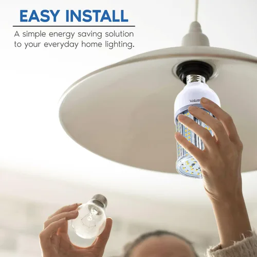 Miniatura 6 de Amazon - Bombilla LED de maíz de 35 W, base E26, 5000 lúmenes, 5000 lúmenes, 5000 K, luz diurna, 100 V ~ 277 V, bombilla para interior y exterior