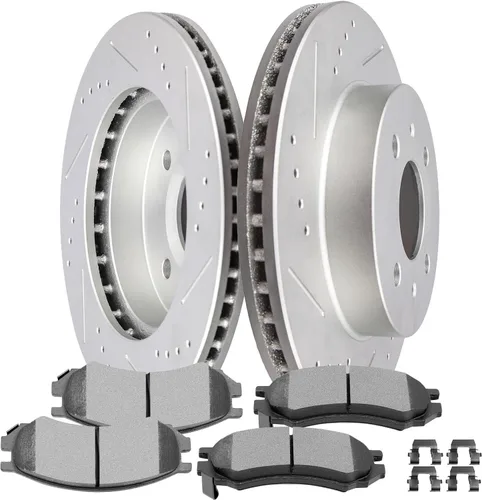Miniatura 21 de SCITOO Kit de freno delantero Rotores de freno delantero y pastillas de freno de cerámica para Hyundai Sonata 2009-2015, 2011-2016 para Kia Optima
