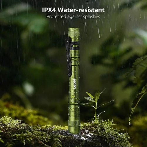 Miniatura 4 de Linternas LED Lepro en forma de bolígrafo, linterna de bolsillo mini impermeable y ligera con clip, paquete de 2 linternas pequeñas para inspección