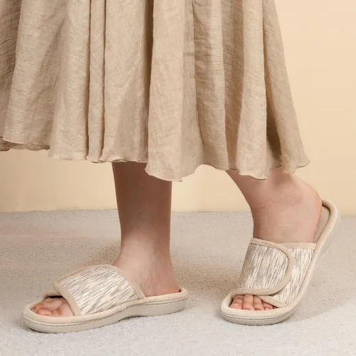 Miniatura 2 de RockDove - Pantuflas de espuma viscoelástica ajustables con envoltura para mujer