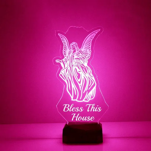 Miniatura 8 de MMS - Lámpara de luz nocturna LED personalizada Virgen María, personalizada con tu nombre o texto, la lámpara de luz más grande del mercado, grabado