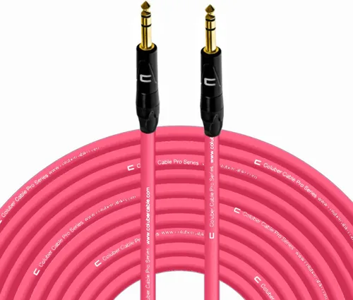 Miniatura 32 de Cable TRS de 1/4 pulgadas, 1/4 pulgadas TRS a 1/4 pulgadas (6.35mm) estéreo balanceado, de conector macho a conector macho para altavoces