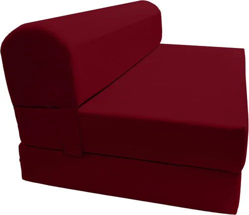 Miniatura 37 de D & D Futon Furniture Chair cama plegable de espuma, sofá de estudio, colchón de espuma doblado (6 x 36 x 70 pulgadas, azul real)