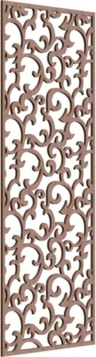 Miniatura 152 de Wheatland Paneles de pared decorativos de madera con calado, 9 3/8 pulgadas de ancho x 24 3/8 pulgadas de alto x 1/4 de alto, nogal