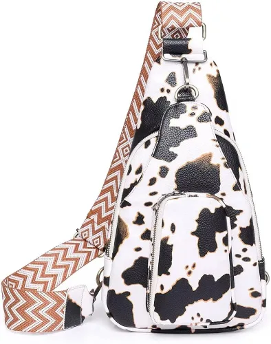 SULCET Bolso bandolera para mujer, diseño vintage, bolso cruzado en el pecho, impermeable, ligero, para viajes, senderismo, mochila
